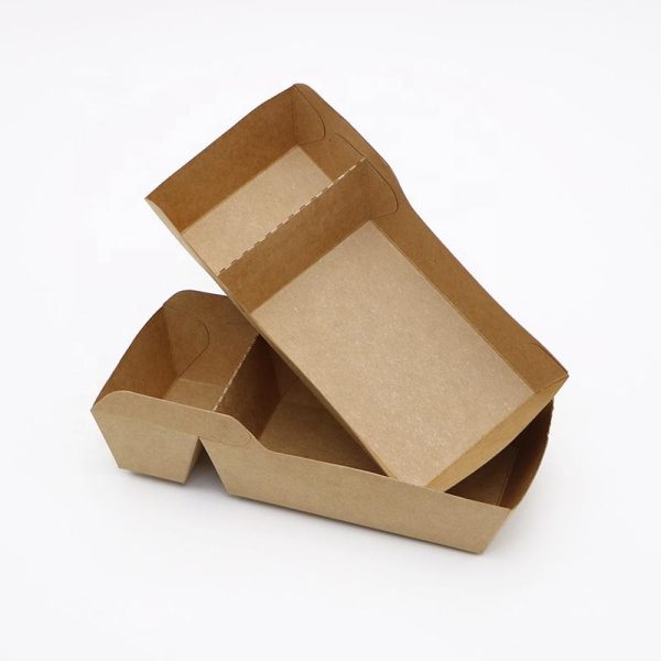 2 IN 1 Tray 520 ML Brown Kraft X500P