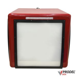 ProdelBox , RFG Bike Box 50x50x50 with brake light -RED
