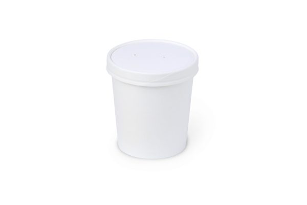 Soup Bowl 16oz white with PP LID X500P - Image 3