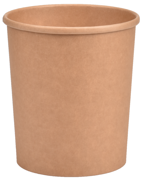 Prodelpak PSB Cup Kraft 32oz /960ML With PP LID X500P - Image 2